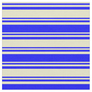 Blek Goldenrod & Blue Färgad Rand Tyg