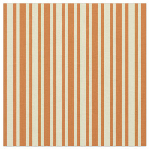 Blek Goldenrod & Chocolate Stripe/Linjerad Mönster Tyg