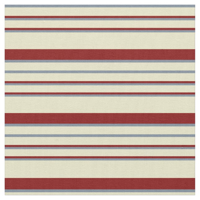 Blek Goldenrod, Light Slate Grått och Maroon Linje Tyg (Närbild)