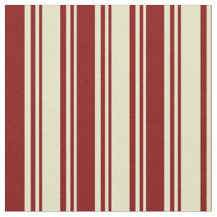 Blek Goldenrod & Maroon Färgad Rand Mönster Tyg
