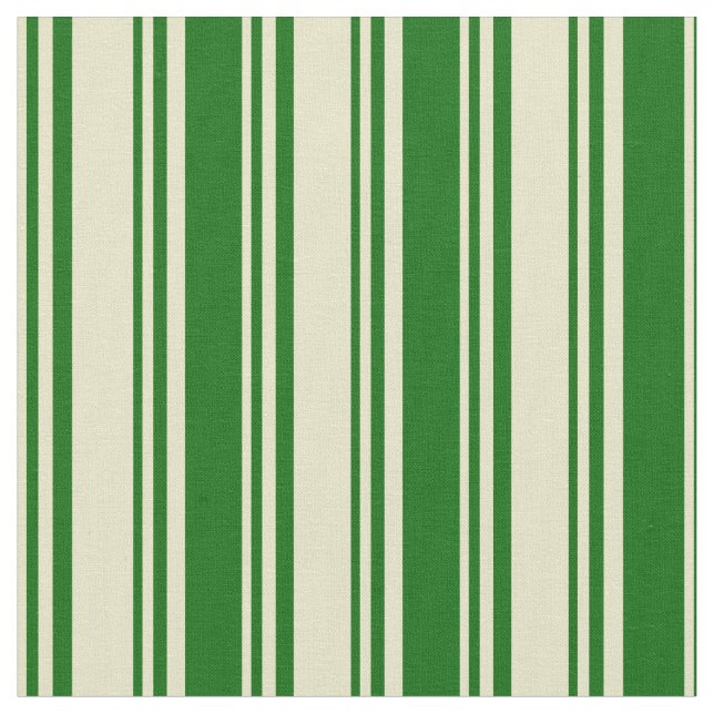 Blek Goldenrod & Mörk grönt Mönster Tyg (Närbild)