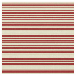 Blek Goldenrod & Mörk Red Färgad Linjer Tyg