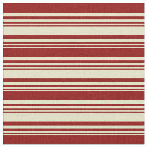 Blek Goldenrod & Mörk Red Färgad Stripe Mönster Tyg