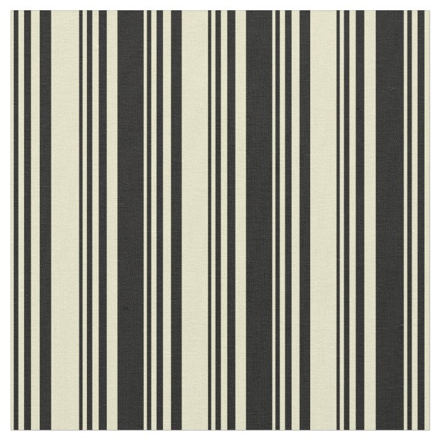 Blek Goldenrod och Black Färgad Mönster Tyg (Närbild)