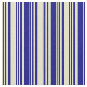 Blek Goldenrod och Blue Linjer/Rand Mönster Tyg