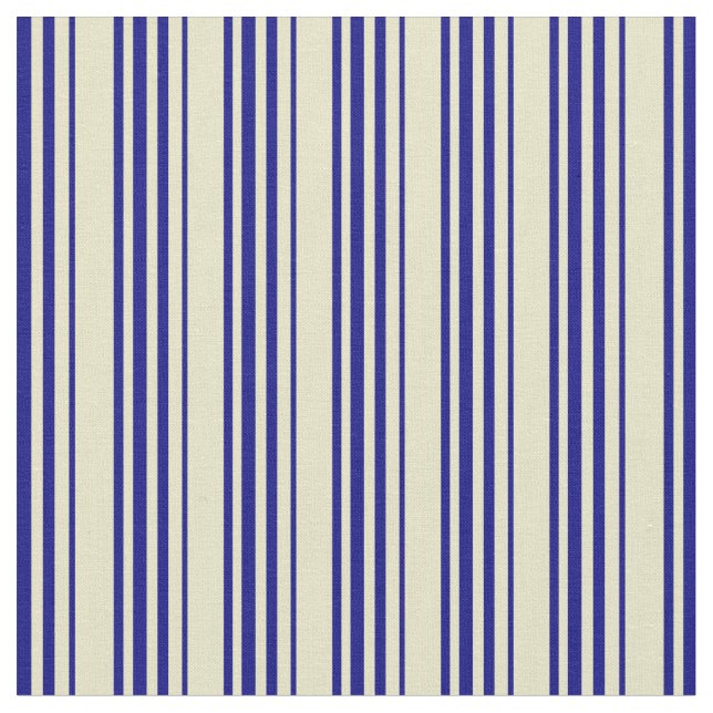 Blek Goldenrod och Blue Mönster Tyg (Närbild)