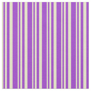 Blek Goldenrod och Mörk Orchid Färgad Rand Tyg