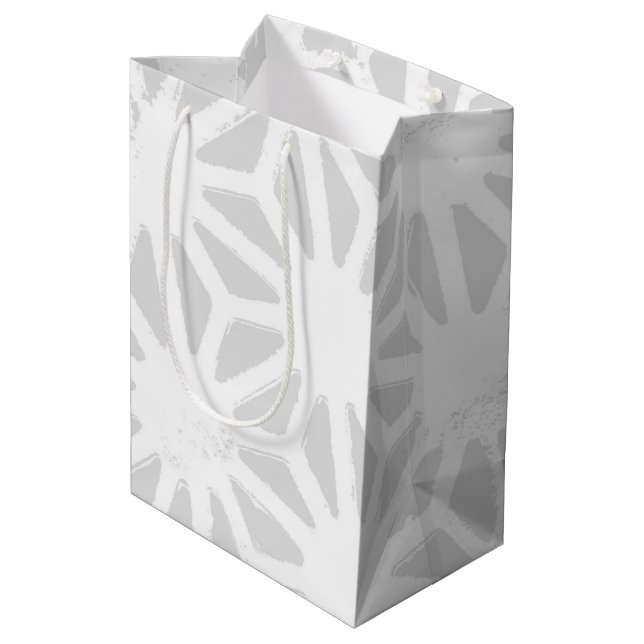 Blek grått-geometrisk mönster (Baksidan Vinklad)