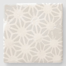 Blek grått-geometrisk mönster stenunderlägg