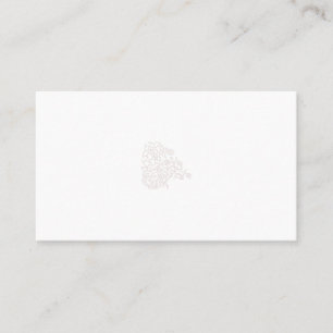 Blek Grått, Mjölk White, blommigt design Visitkort