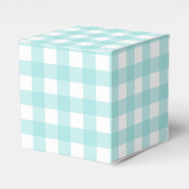 Blek Grönt Gingham Pput Party Favoriter Gift Box Presentaskar