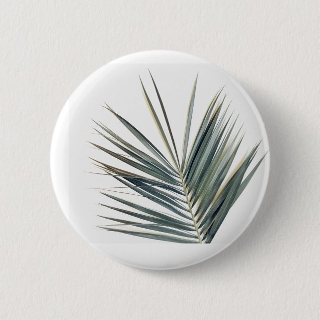 Blek grönt löv knapp (Framsida)