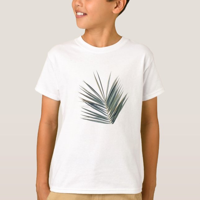 Blek grönt löv t shirt (Framsida)