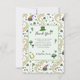 Blek Grönt Lucky St patricks day - tackkort Tack Kort