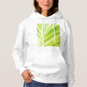 Blek Grönt Pastel Handflatan Löv T Shirt