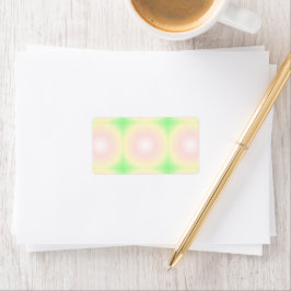 Blek Grönt Ro Vit 3D Optisk övertoning Mönster Adressetikett