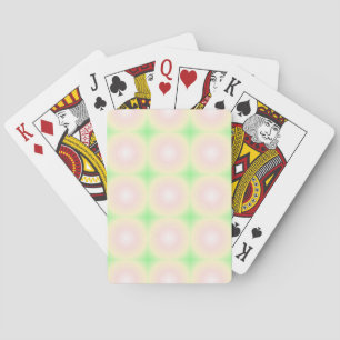 Blek Grönt Ro Vit 3D Optisk övertoning Mönster Casinokort