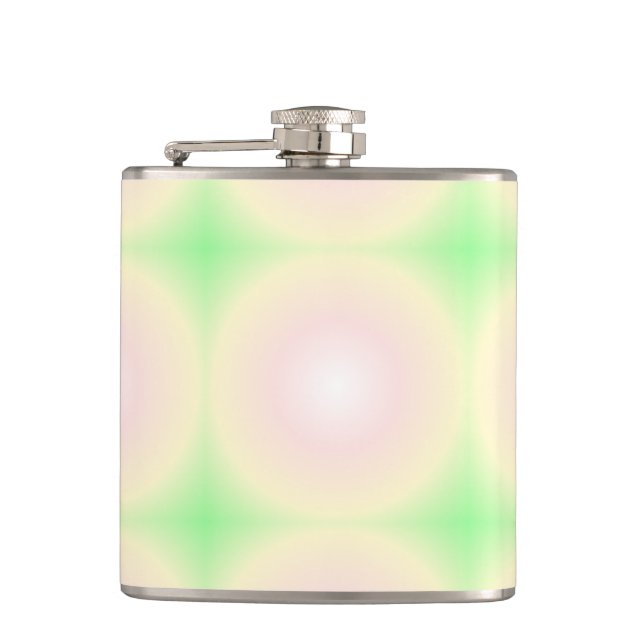 Blek Grönt Ro Vit 3D Optisk övertoning Mönster Fickplunta (Framsidan)