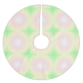 Blek Grönt Ro Vit 3D Optisk övertoning Mönster Julgransmatta Borstad Polyester