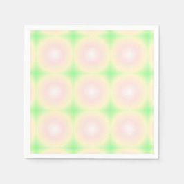 Blek Grönt Ro Vit 3D Optisk övertoning Mönster Pappersservett