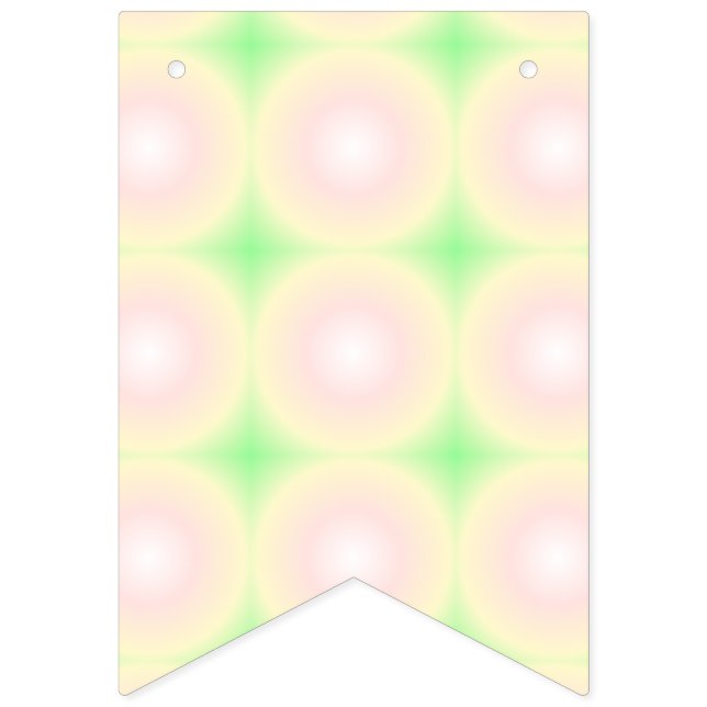 Blek Grönt Ro Vit 3D Optisk övertoning Mönster Vimplar (Första flaggan)