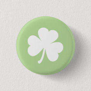 Blek Grönt w/Irish Shamrock Knapp