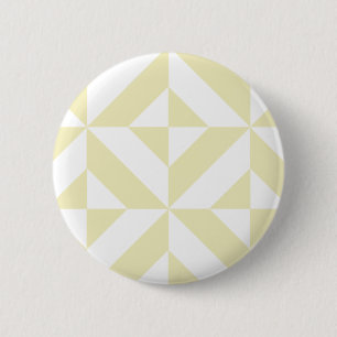 Blek Guld Geometric Deco Cube Mönster Knapp