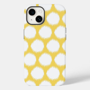 Blek Gult Asian Moods Ikat Dots
