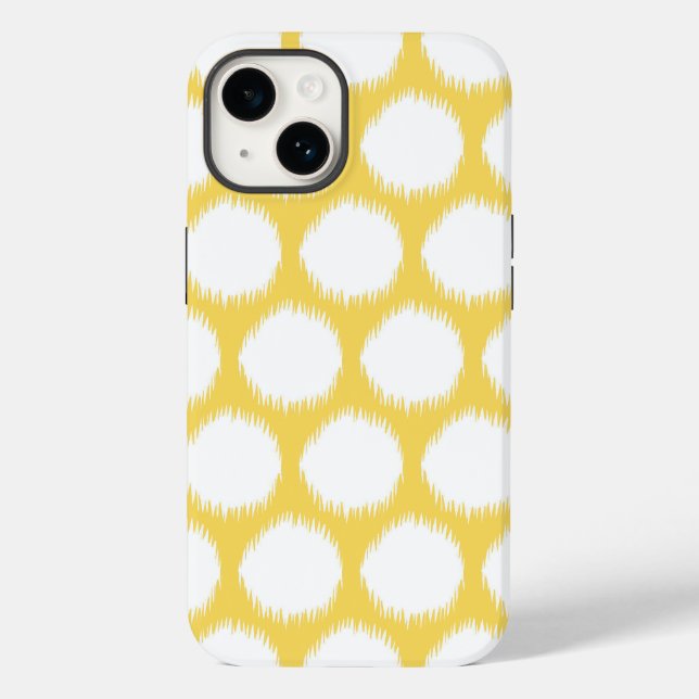 Blek Gult Asian Moods Ikat Dots (Baksida)
