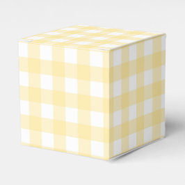 Blek Gult Gingham Pput Party Favoritbox Presentaskar