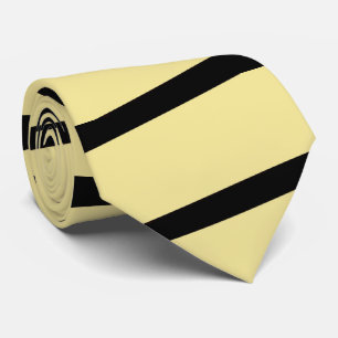 Blek Gult och Rand traditionell klassisk Slips