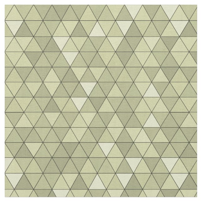 Blek gult trianglar Geometric craft Tyg (Närbild)