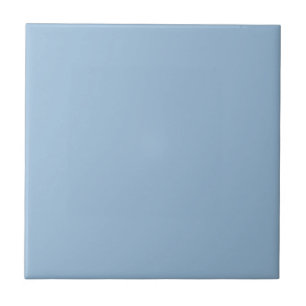 Blek Himlar Blue Solid Färg Skriv ut Kakelplatta