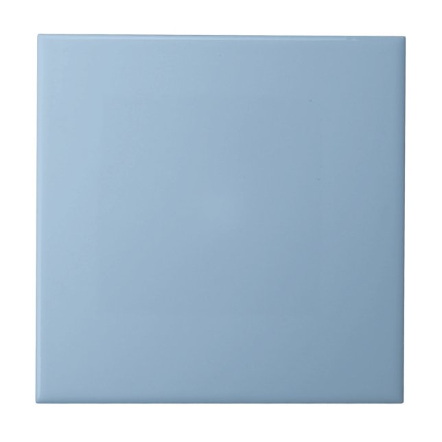 Blek Himlar Blue Solid Färg Skriv ut Kakelplatta (Framsidan)