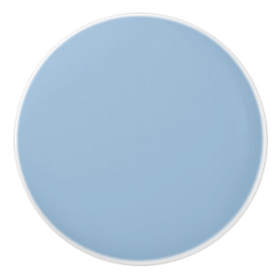 Blek Himlar Blue Solid Färg Skriv ut Knopp