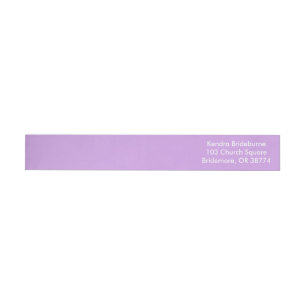 Blek Lavender Classic Matching Färg Etikettband