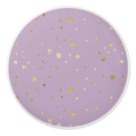 Blek Lavender med glittercirklar Knopp