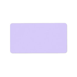Blek Lavender Solid Färg Adressetikett