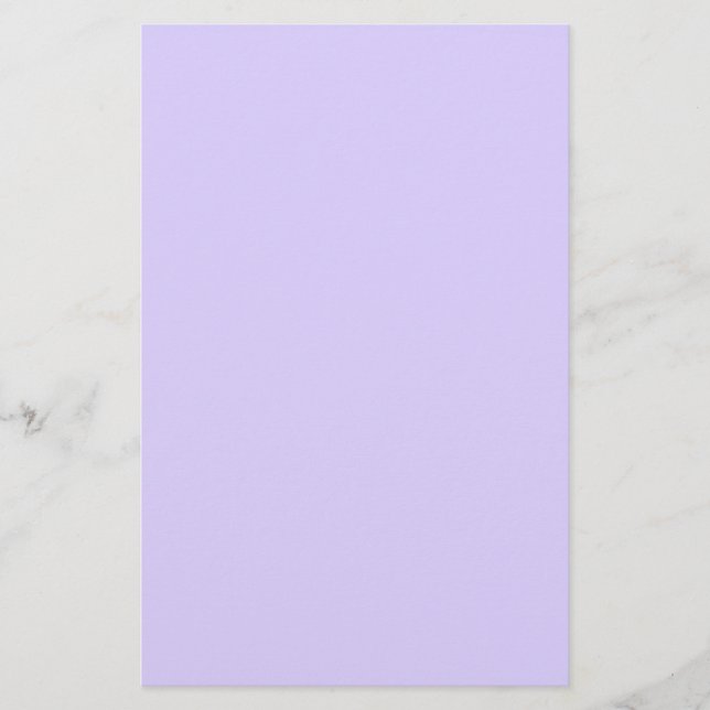 Blek Lavender Solid Färg Brevpapper (Framsida)