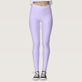 Blek Lavender Solid Färg Leggings
