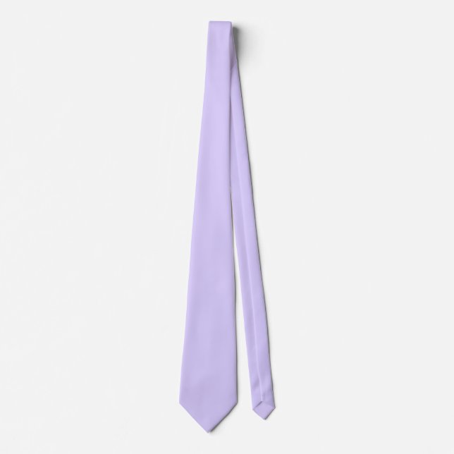 Blek Lavender Solid Färg Slips (Framsida)
