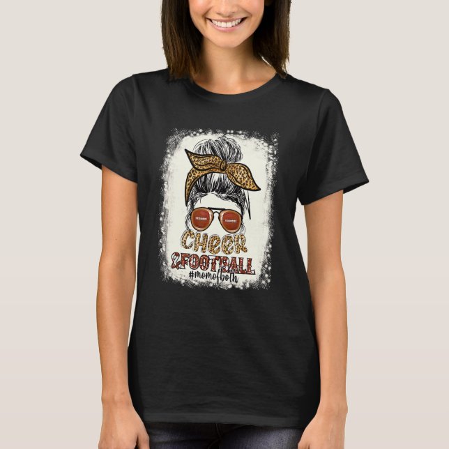 Blek Leopard Rufsigt Upphöjt Knutte Mor Till Både  T Shirt (Framsida)