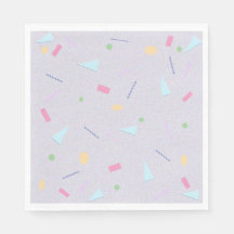 Blek Lila 80s Skriv ut blöjor