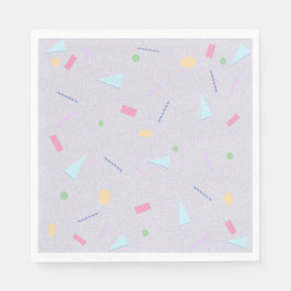 Blek Lila 80s Skriv ut blöjor Pappersservett