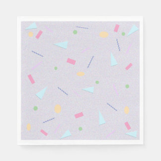 Blek Lila 80s Skriv ut blöjor Pappersservett