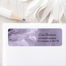 Blek Lila Returadress för tonad Daisy