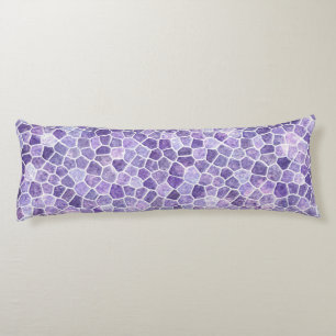 Blek Lilac och Lila Cobble Patchwork Terrazo Pa Kroppskudde