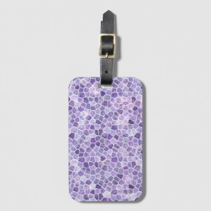 Blek Lilac och Lila Cobreds Patchwork Terrazo Pa Bagagebricka