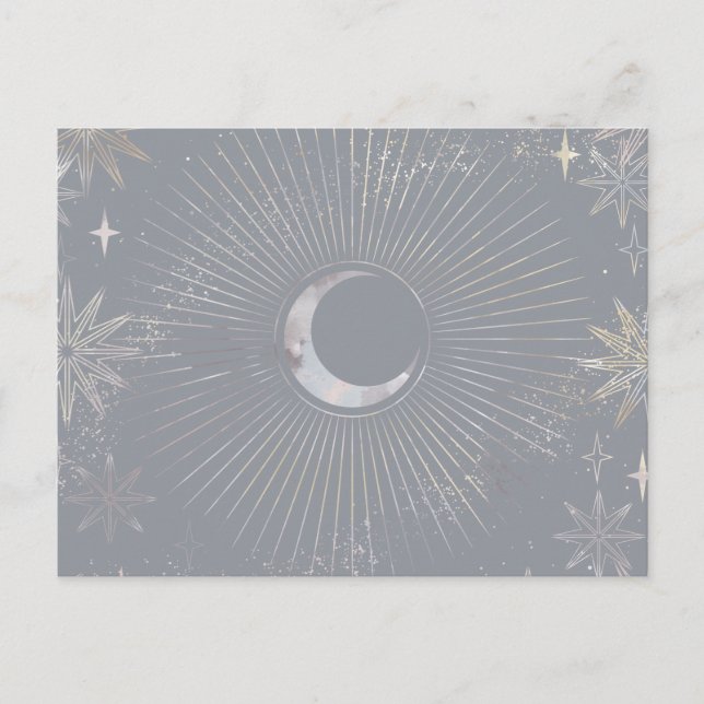 Blek Måne Burst Vykort (Framsida)