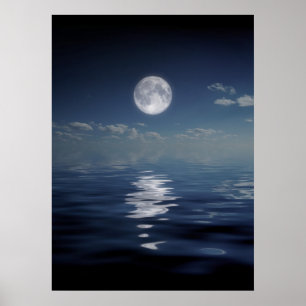 Blek måne poster
